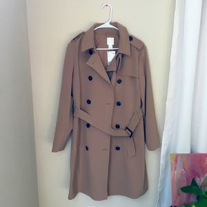 H&M Trench Coat - Camel Brown - Size M
